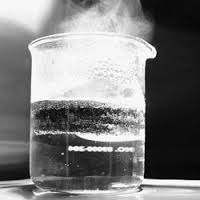 Making steam in a laboratory beaker