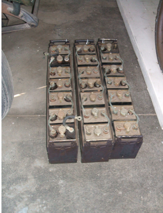 Edison nickel-iron storage batteries